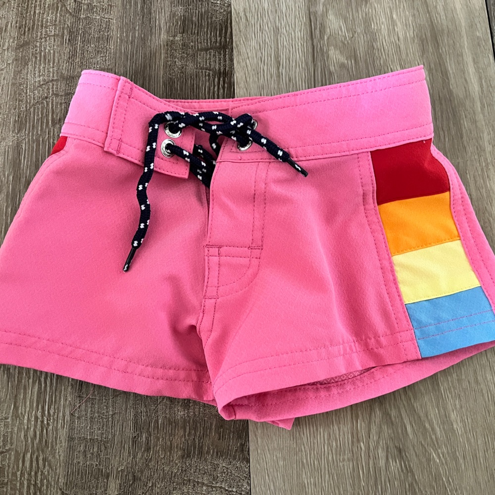 🍓Green lines toddler board shorts